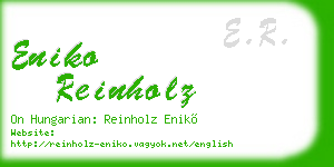 eniko reinholz business card
